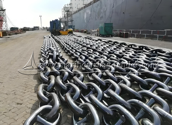 quality  Heavy Offshore Mooring Chain High Strength Various Sizes Available factory