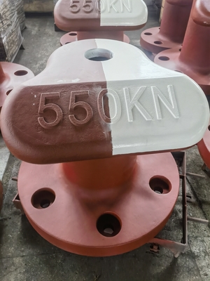 Marine Dock Bollard Customized Cast Steel For Mooring Tee Head