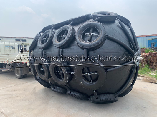 Aircraft Tyre Net Pneumatic Rubber Fender Customized Size Impact Resistant