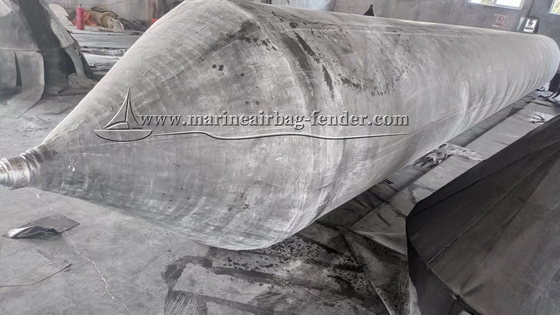 Customized Natural Rubber Marine Salvage Airbags , Black Heavy Duty Lifting Air Bags