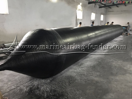 Size Customized Marine Airbag Anti Tearing Black Inflatable Rubber Airbag
