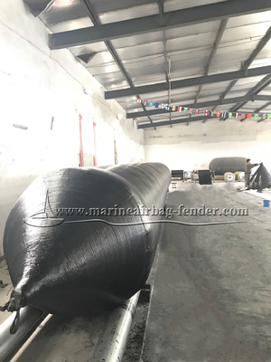 Size Customized Marine Airbag Anti Tearing Black Inflatable Rubber Airbag