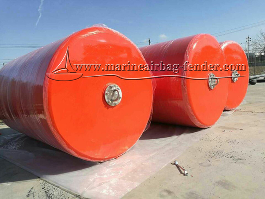 30-120Kg/m3 Floating Foam Fender with Hot Galvanized / Stainless Steel Chain Net