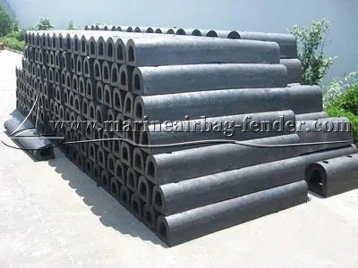 Marine Solid D Type Rubber Fender Size / Thickness Customized