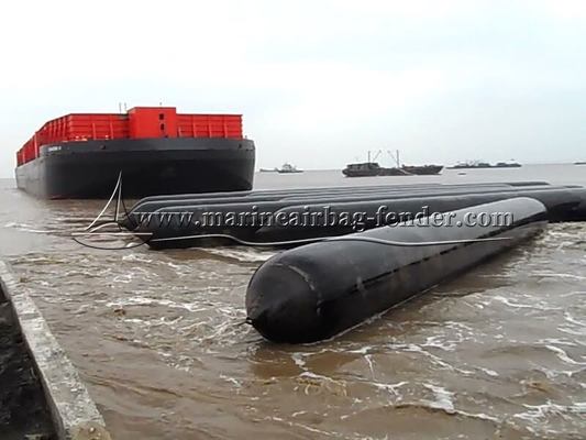 Black Customized Ship Launching Airbag Lifting And Moving Marine Rubber Airbag