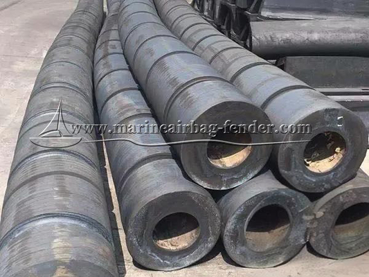 Weather Resistant Marine Rubber Fender / Tugboat Fender With Stainless Steel Accessories