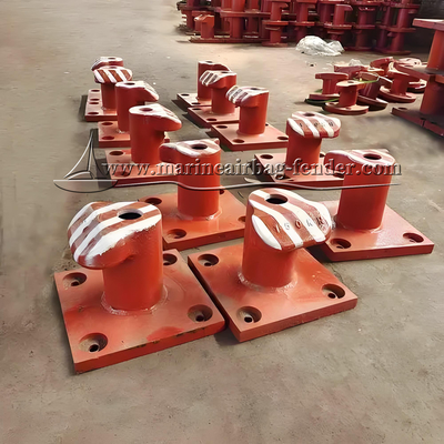 Corrosion Resistant Steel Dock Bollard With Painted Surface Bolted Installation