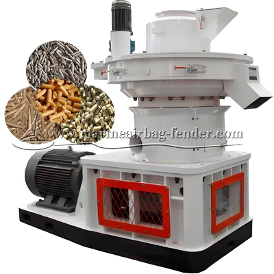 Pneumatic Flat Die Pellet Machine With Heavy Duty Reducer / Automatic Lubrication System