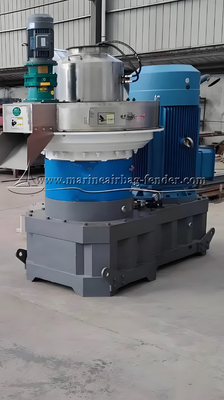 Vertical Ring Die Pellet Machine , Electric Biomass Fuel Equipment